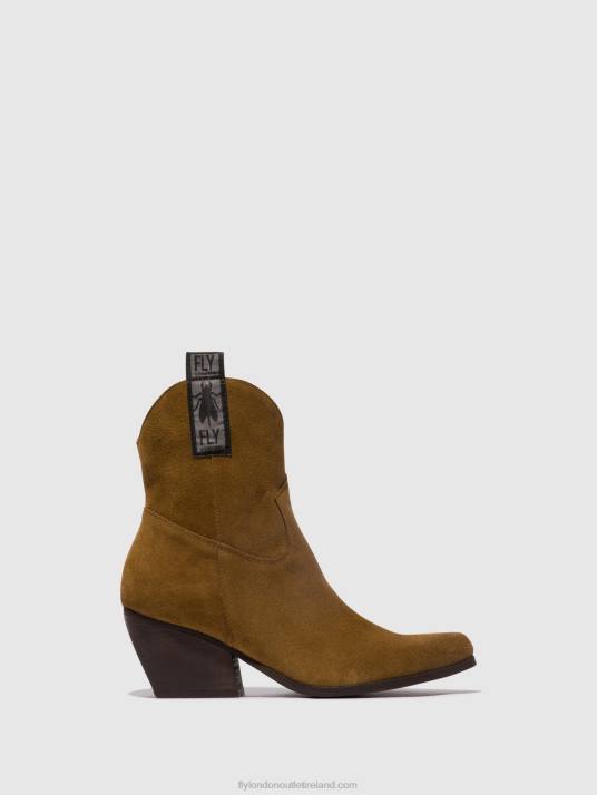 Zip Up Ankle Boots TABB905 Women V00W32 CAMEL Fly London
