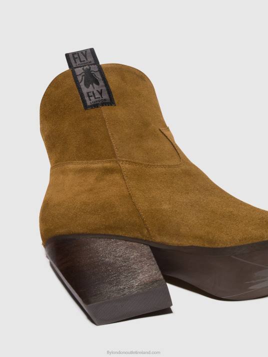 Zip Up Ankle Boots TABB905 Women V00W32 CAMEL Fly London