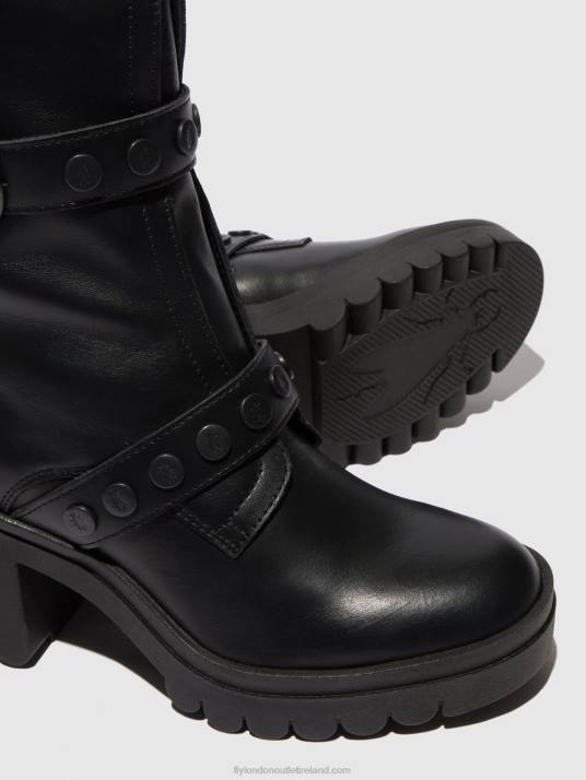 Zip Up Ankle Boots TAMA888 Women V00W160 NAUSICA BLACK Fly London