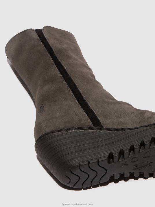 Zip Up Ankle Boots YEMY408 Women V00W29 DIESEL/BLACK Fly London