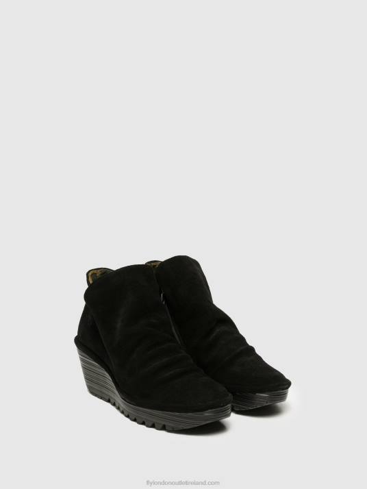 Zip Up Ankle Boots YIP Women V00W279 BLACK Fly London