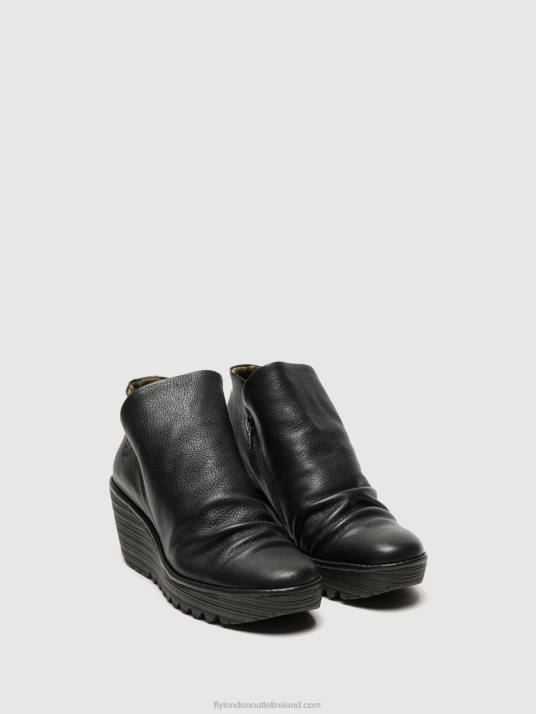 Zip Up Ankle Boots YIP Women V00W280 BLACK Fly London
