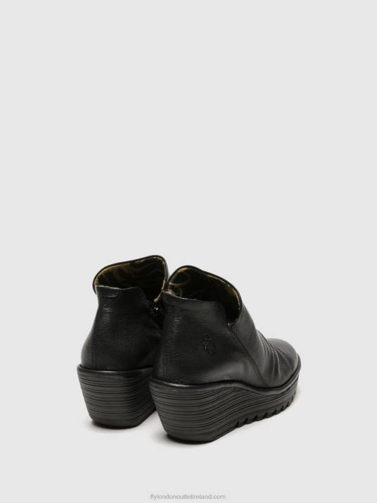 Zip Up Ankle Boots YIP Women V00W280 BLACK Fly London