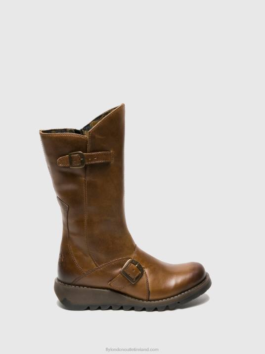 Buckle Boots MES 2 Women V00W346 CAMEL Fly London