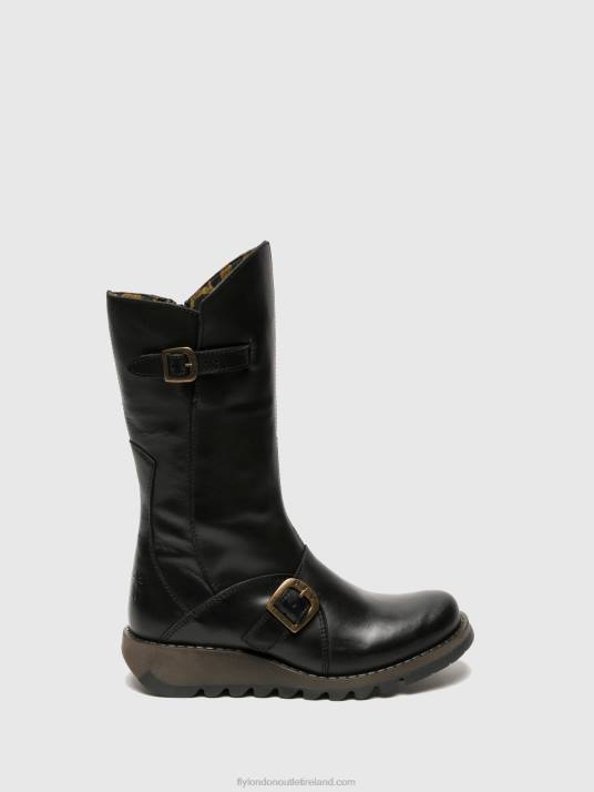 Buckle Boots MES 2 Women V00W348 BLACK Fly London