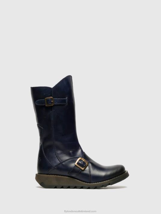 Buckle Boots MES 2 Women V00W351 BLUE Fly London