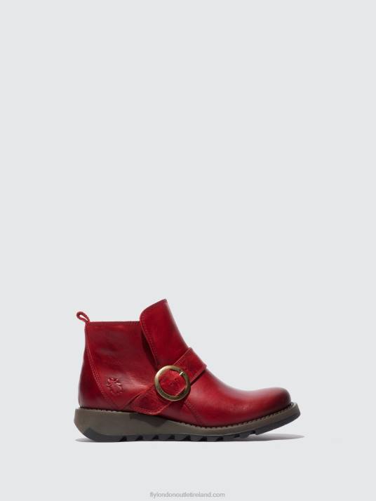 Buckle Boots SIAS812 Women V00W336 RUG RED Fly London