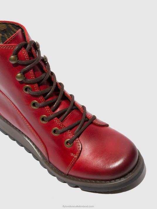 Lace-up Boots SORE813 Women V00W329 RUG RED Fly London