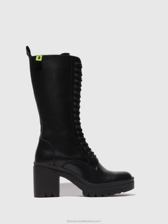 Lace-up Boots TALY884 Women V00W314 TUNDER BLACK (BLACK SOLE) Fly London