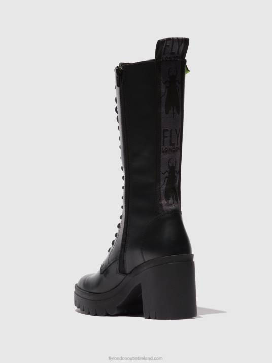 Lace-up Boots TALY884 Women V00W314 TUNDER BLACK (BLACK SOLE) Fly London