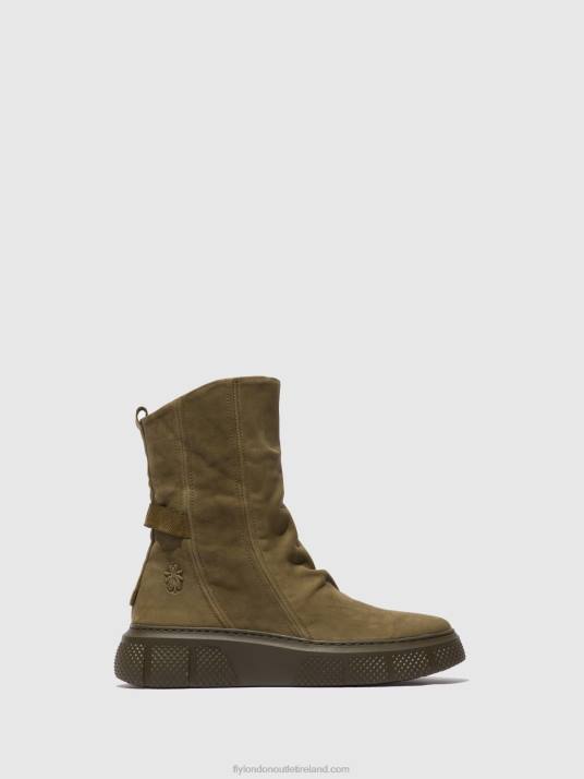 Zip Up Boots ESEN485 Women V00W324 SORANO MILITRY Fly London