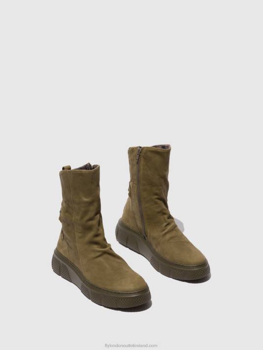 Zip Up Boots ESEN485 Women V00W324 SORANO MILITRY Fly London