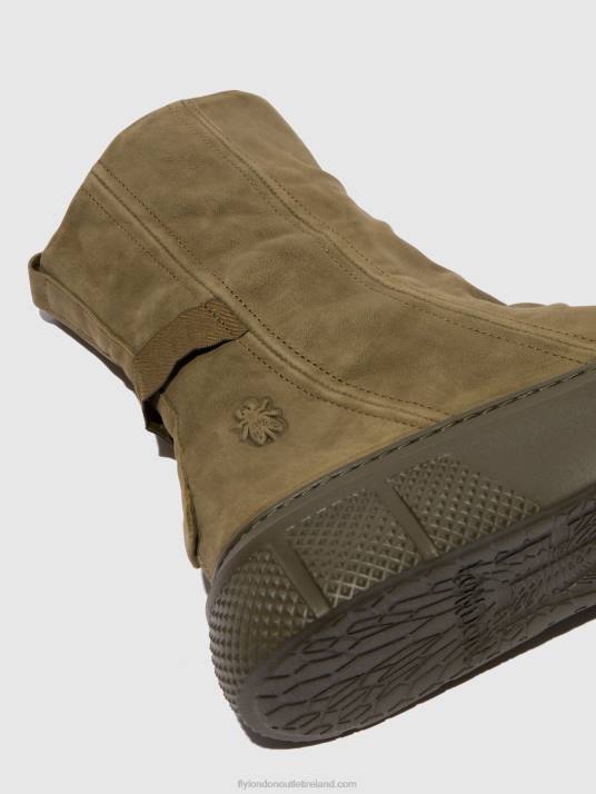 Zip Up Boots ESEN485 Women V00W324 SORANO MILITRY Fly London