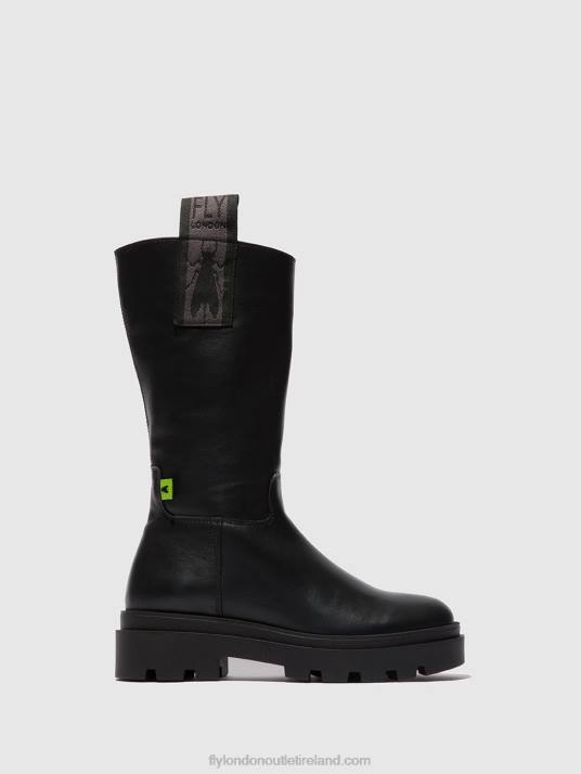 Zip Up Boots JALO882 Women V00W310 NAOMI BLACK Fly London