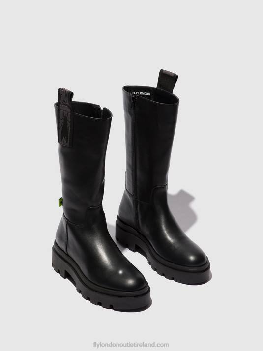 Zip Up Boots JALO882 Women V00W310 NAOMI BLACK Fly London