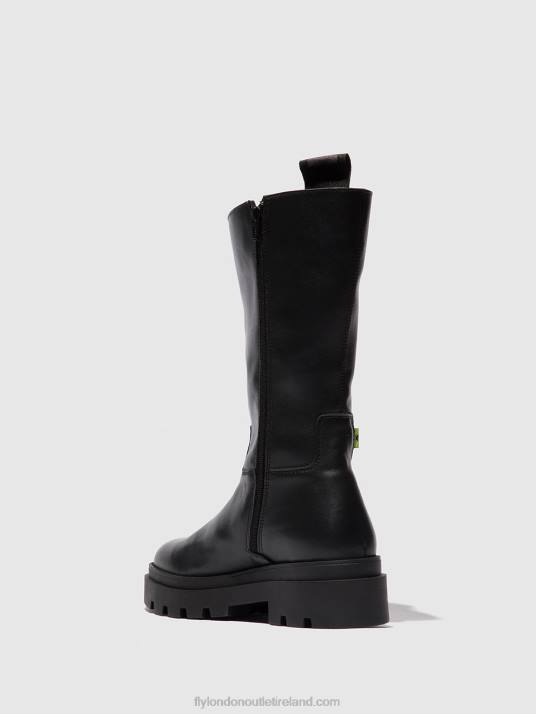 Zip Up Boots JALO882 Women V00W310 NAOMI BLACK Fly London