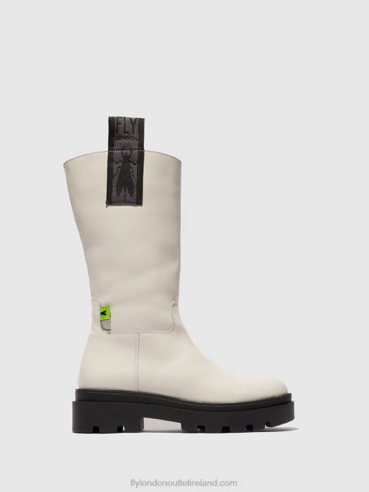 Zip Up Boots JALO882 Women V00W311 NAOMI OFFWHITE Fly London