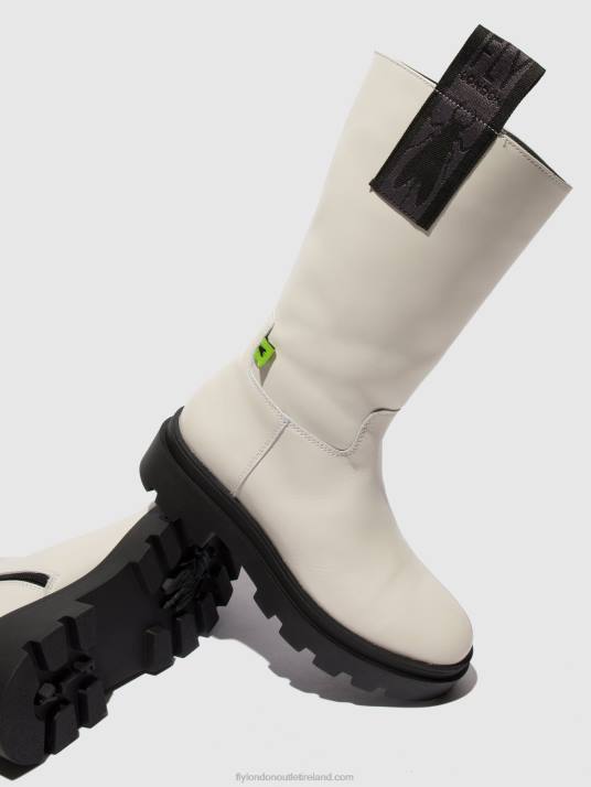 Zip Up Boots JALO882 Women V00W311 NAOMI OFFWHITE Fly London