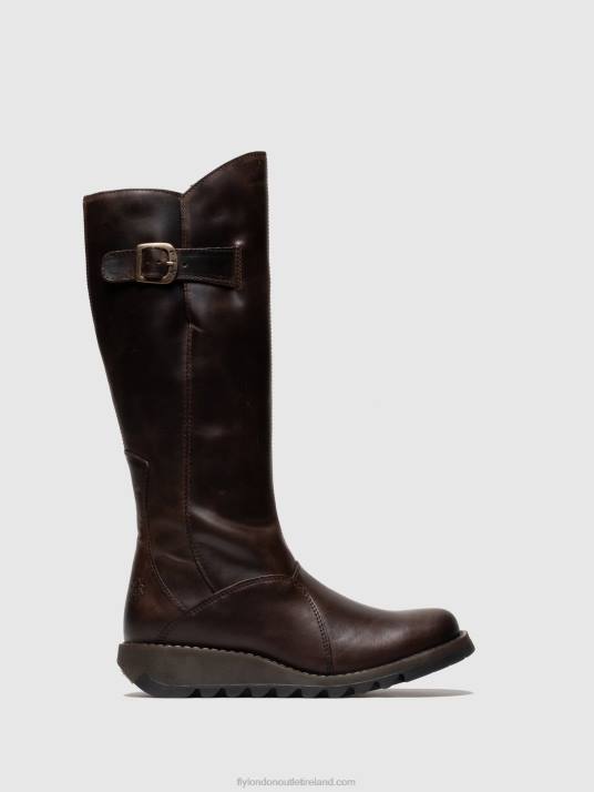 Zip Up Boots MOL 2 DK Women V00W342 BROWN Fly London