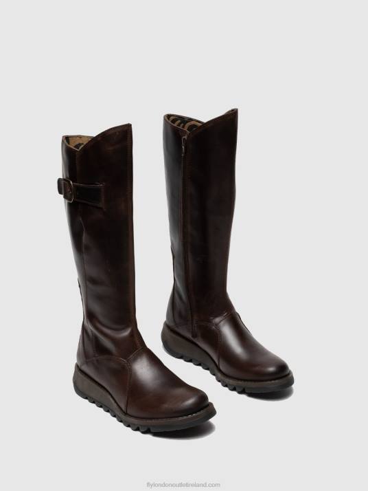 Zip Up Boots MOL 2 DK Women V00W342 BROWN Fly London