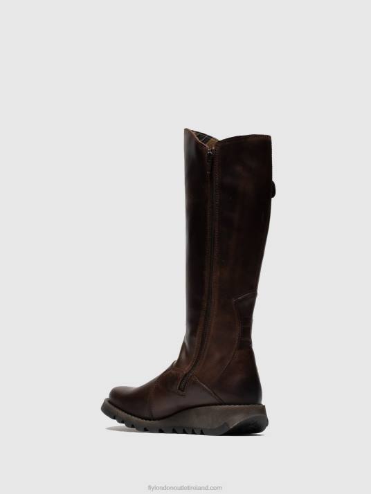 Zip Up Boots MOL 2 DK Women V00W342 BROWN Fly London