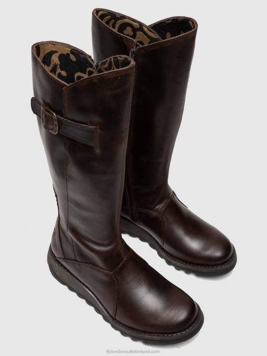 Zip Up Boots MOL 2 DK Women V00W342 BROWN Fly London
