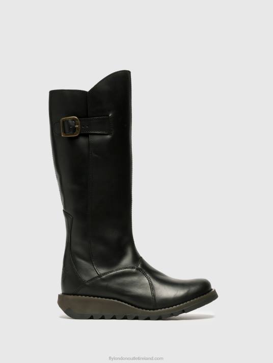 Zip Up Boots MOL 2 Women V00W353 BLACK Fly London