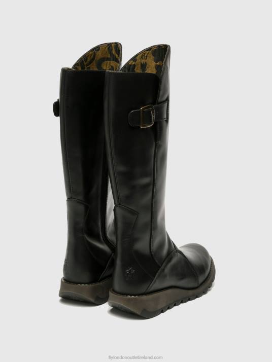 Zip Up Boots MOL 2 Women V00W353 BLACK Fly London