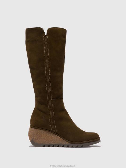 Zip Up Boots NARY328 Women V00W296 SLUDGE Fly London