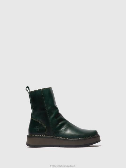 Zip Up Boots RENO053 Women V00W292 PETROL Fly London