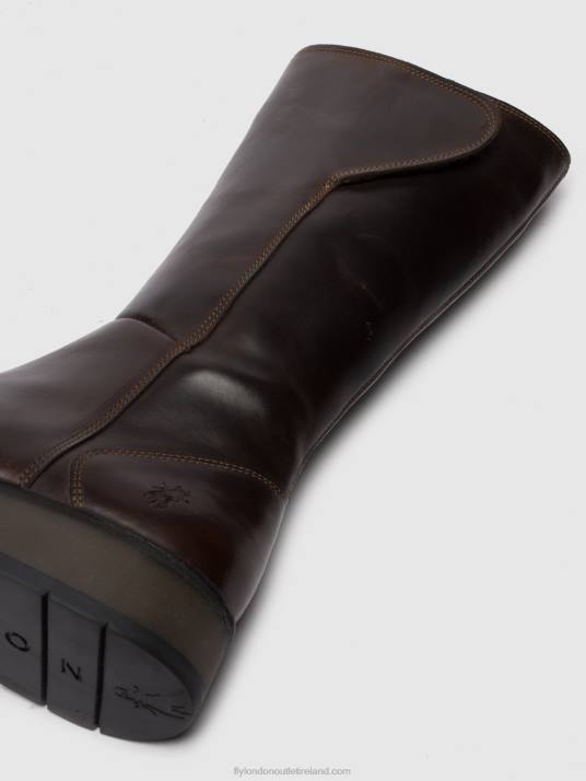 Zip Up Boots RHEA042 Women V00W341 RUG DK. BROWN Fly London