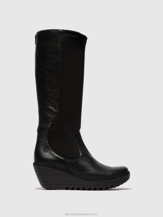 Zip Up Boots YOJA401 Women V00W295 BLACK Fly London