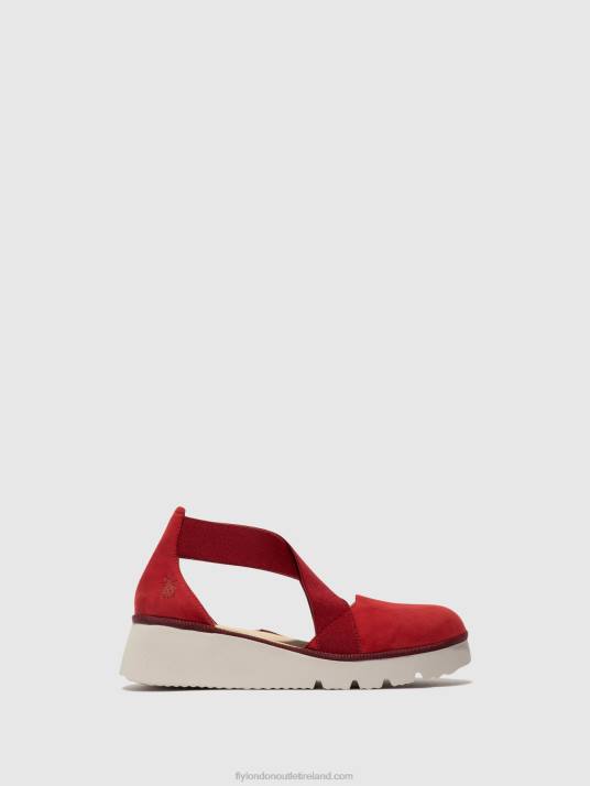Elasticated Shoes PACY415 Women V00W660 LIPSTICK RED Fly London