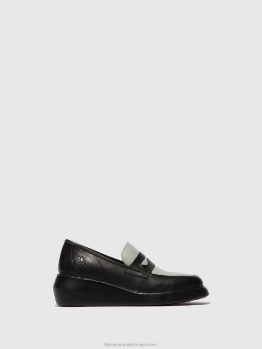 Loafers Shoes BLAR513 Women V00W678 BLACK/GREY Fly London