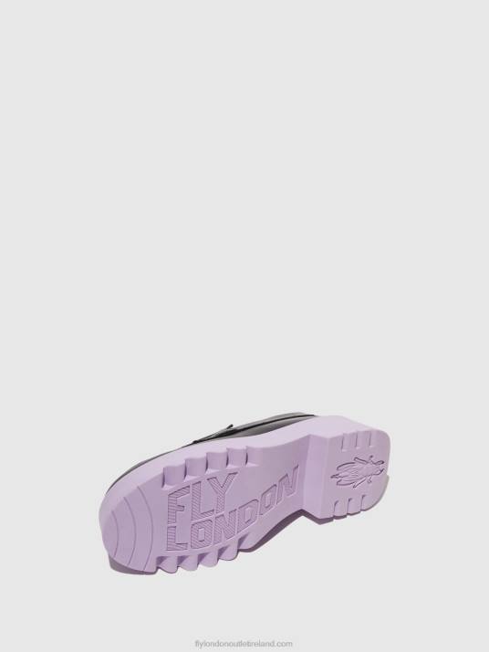 Loafers Shoes MOAT948 Women V00W651 BLACK (VIOLET SOLE) Fly London