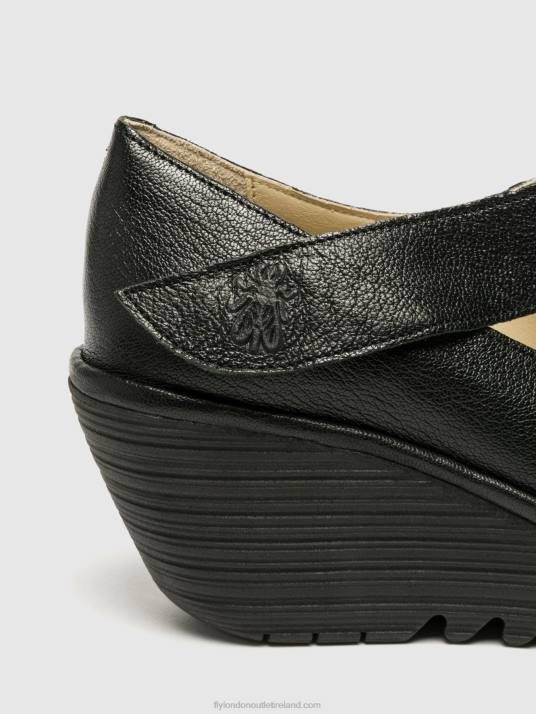 Mary Jane Shoes YASI682 Women V00W696 MOUSSE BLACK Fly London