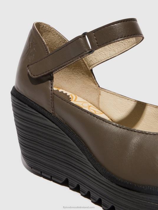 Mary Jane Shoes YAWO345 Women V00W668 DK. TAUPE Fly London