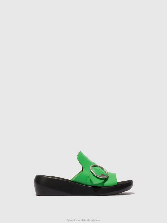 Buckle Mules BEYD925 Women V00W377 AVOCADO Fly London