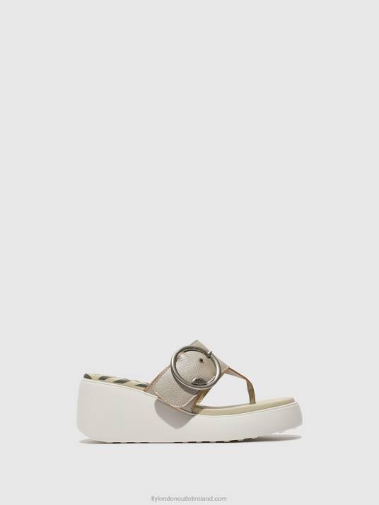 Buckle Mules DAFI938 Women V00W374 SILVER Fly London