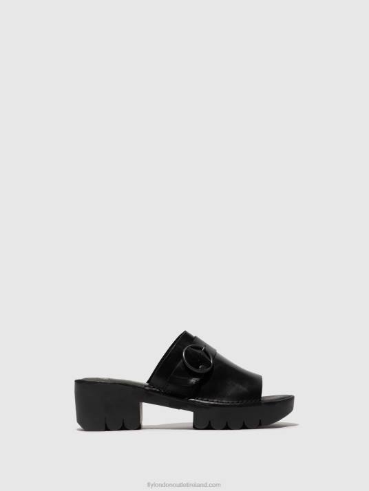 Buckle Mules EPLE519 Women V00W370 BLACK Fly London