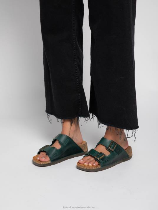 Open Toe Mules CAJA721 Women V00W386 BRIDLE PETROL Fly London