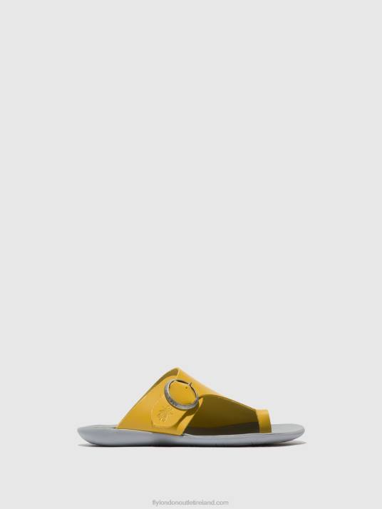 Open Toe Mules MICA758 Women V00W367 MUSTARD Fly London