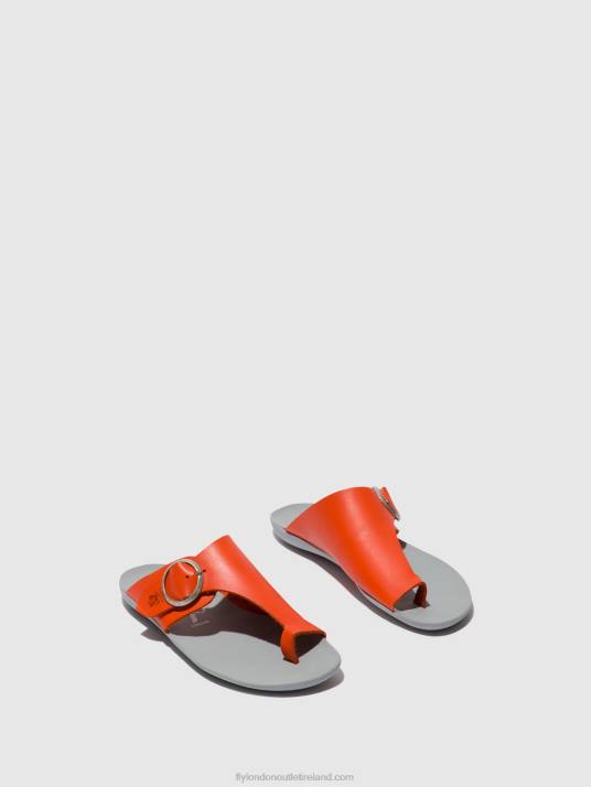 Open Toe Mules MICA758 Women V00W383 CORAL Fly London