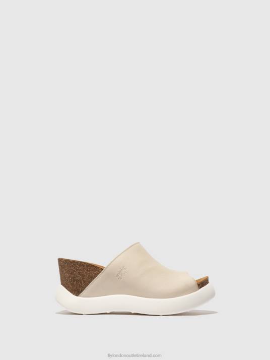 Slip-on Mules GINO966 Women V00W365 OFFWHITE Fly London