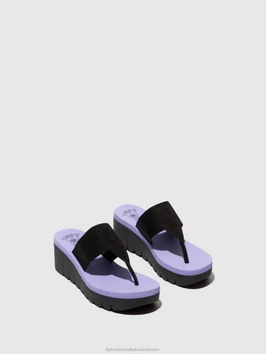 Slip-on Mules YOMU725 Women V00W361 BLACK (VIOLA) Fly London