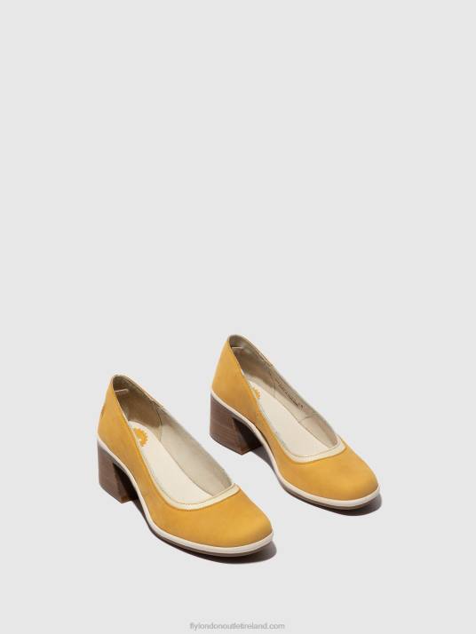Classic Pumps Shoes LADE372 Women V00W689 BUMBLEBEE/OFFWHITE Fly London