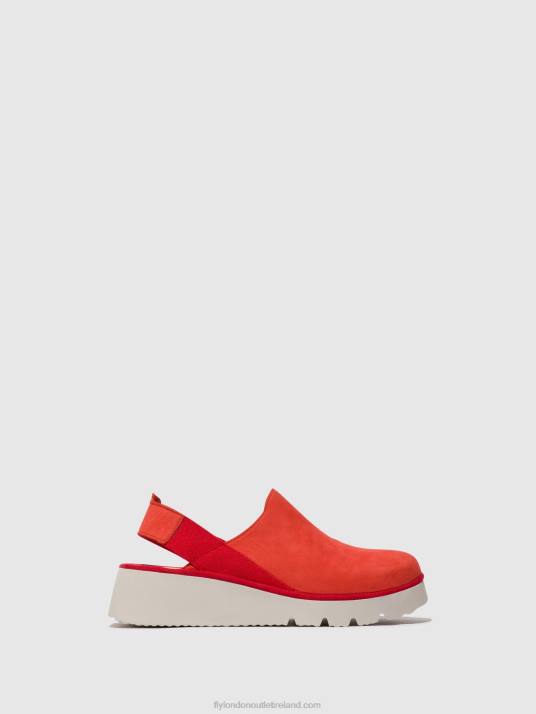 Sling-Back Shoes PLOG430 Women V00W644 DEVIL RED Fly London