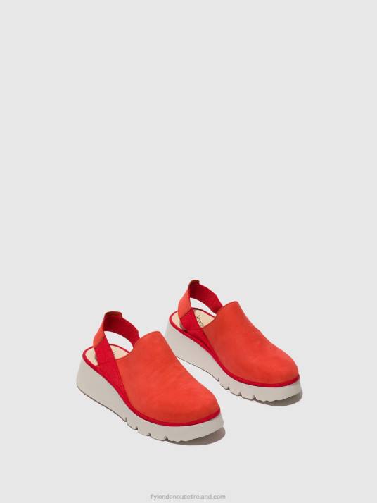Sling-Back Shoes PLOG430 Women V00W644 DEVIL RED Fly London