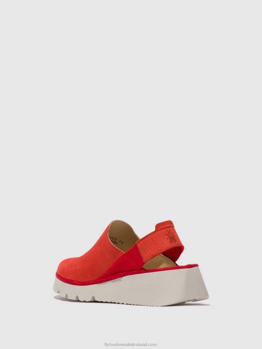 Sling-Back Shoes PLOG430 Women V00W644 DEVIL RED Fly London