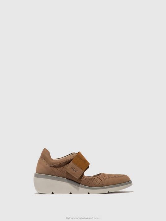 Velcro Shoes NAJE583 Women V00W623 SAND Fly London